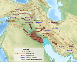 Les zones d'influence « urukéenne ».