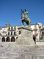 Statue of Francisco Pizarro in Trujillo, Spain