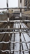 Snow on El Paso Railroad tracks