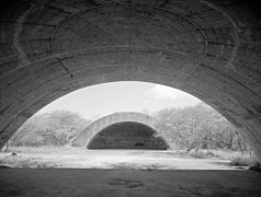 A distinctive half-igloo style of covered aircraft dispersal in Hawaii