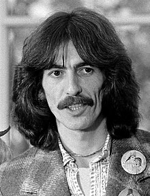 Mynd af George Harrison tekin árið 1974