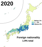 Foreign nationality (1.9% total)[t 1]