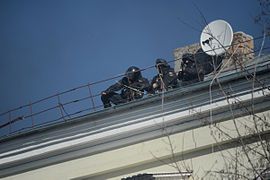 Snipers de la police.