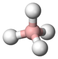 tetrahedral: tetrahydridoborate(III), [BH4]−