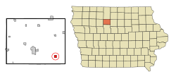 Location of Thor, Iowa