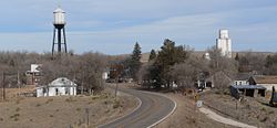 Merriman, seen from the south along Nebraska Highway 61