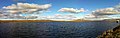 Image 52A panoramic view of the United Kingdom's Whitelee Wind Farm with Lochgoin Reservoir in the foreground. (from Wind power)