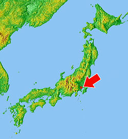 Location of the former city of Edo