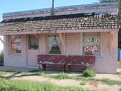 "Cactus Café" in Coolidge. It was reopened as "Western Trail Cafe and then reopened again as Gracie’s Cafe".