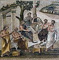 Image 51A mosaic depicting Plato's Academy, from the Villa of T. Siminius Stephanus in Pompeii (1st century AD) (from Science in classical antiquity)