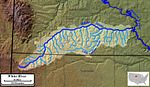 Map of the White River watershed