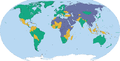 Рейтинг країн за даними обстеження Freedom in the World 2016 від Freedom House, щодо стану свободи у світі в 2015.[12]