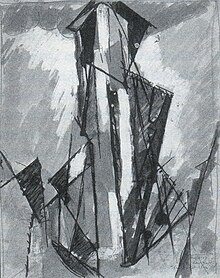 Sur le Flatiron, Albert Gleizes, gouache and ink (1916)