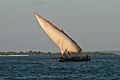 A small dhow in Zanzibar