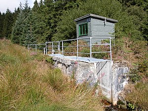 Measuring flume in the UK