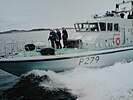 HMS Blazer with students from Southampton University Naval Unit