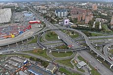 Interchange of MKAD and Leningradskoye Highway