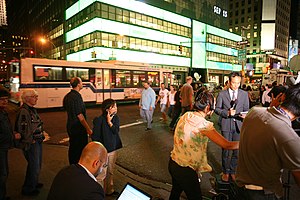 Lehman Brothers headquarters in New York City on September 15, 2008