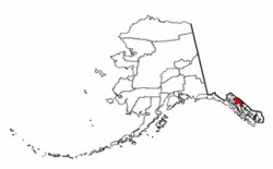 Location o Juneau City and Borough, Alaska