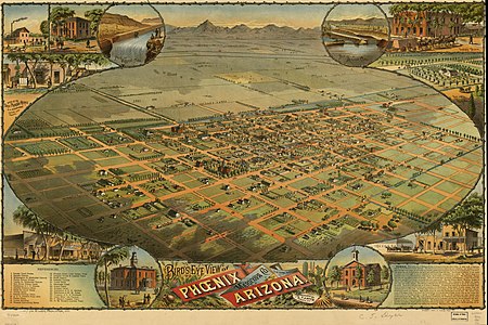 Phoenix in 1885, by C.J. Dyer