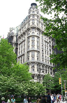 The Ansonia as viewed from 73rd Street