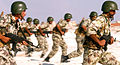 Egyptian soldiers in October 2001.