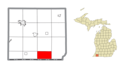 Location within Cass County