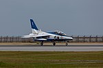 Thumbnail for File:20181208 Blue Impulse Kawasaki T-4 landing Naha Air Show 2018-2.jpg