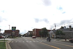 Main Street, facing east.