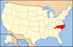Greensboro na mapě