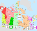 carte de fuseau horaire du Canada