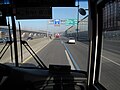 Highway bus lane on Gyeongbu Expressway in South Korea