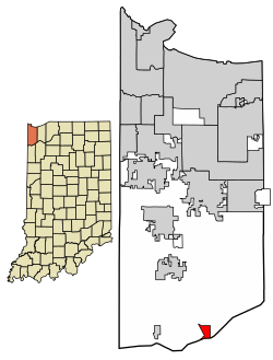 Location in Lake County, Indiana