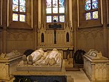 The Imperial Mausoleum in the Cathedral of São Pedro de Alcântara in Petrópolis, Brazil. It is the final resting place of Emperor Pedro II of Brazil and other members of the Brazilian imperial family