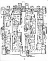 Stadtplan von Vila-real aus dem Jahr 1564 von Rafael Martí de Viciana