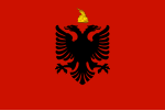 Flag of the Albanian Kingdom. Today used by Albanian monarchists