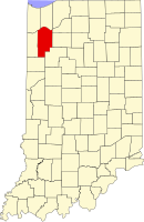 Location in the state of Indiana