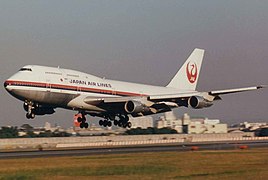 Boeing 747-300 der JAL in der Farbgebung von 1970 bis 1989