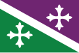 Flag of Adjuntas, Puerto Rico, Commonwealth of Puerto Rico (Illesca Cross)