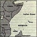 Mappa tas-CIA tal-1982 tal-Afrika tal-Lvant bis-Seychelles fiċ-ċentru