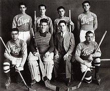 Eishockey-Mannschaft des Chapters Cheyenne/Wyoming. 1931