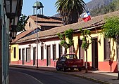 Calle Comercio of Putaendo, an example of traditional use and inherited from the Hispanic colonial style.