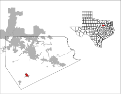 Location of Italy, Texas