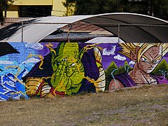 Mural de Dragon Ball Z en una calle de Aguascalientes 20.jpg