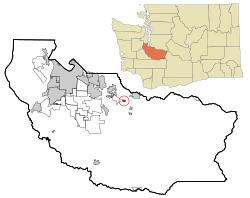 Location of South Prairie, Washington