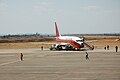 TAAG Boing 737-200 ready for boarding in 2007