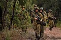 Soldiers from 2 RAR wearing DPCU on patrol during Exercise Talisman Sabre 2007.