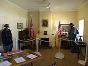 Inside the Commanding officers office.