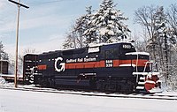 Freight train at Wells Industrial Park