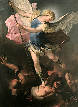 Saint Michel archange battant les anges rebelles, 1663-1664, musées d'État de Berlin.